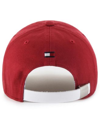 Men's x Tommy Hilfiger Red/White Miami Heat Courtside Cleanup Adjustable Hat