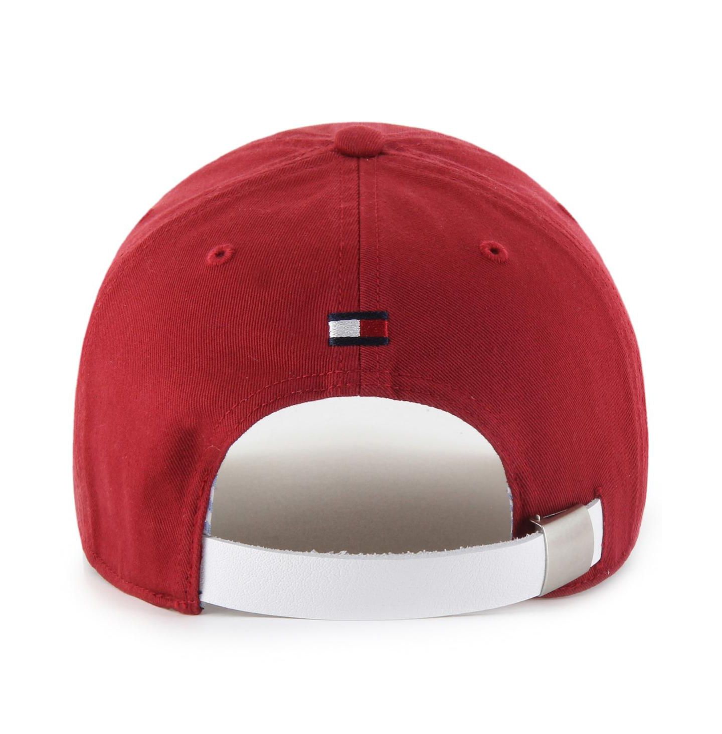 Мужская кепка '47 Brand x Tommy Hilfiger Red/White Miami Heat Courtside Cleanup Adjustable Hat — фото 3