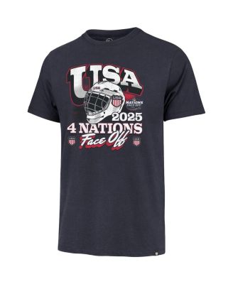 Men's Navy USA 2025 4 Nations Face-Off Premier Franklin T-Shirt