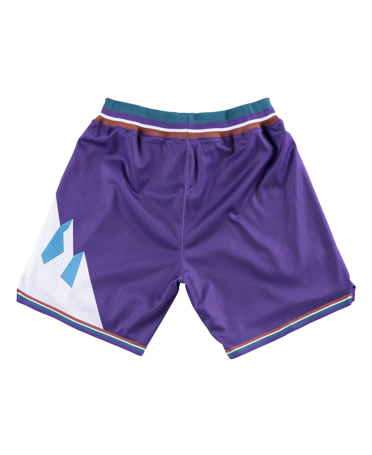 Mitchell & Ness Men's Purple Utah Jazz 1996-97 Hardwood Classics Authentic Shorts In Purple
