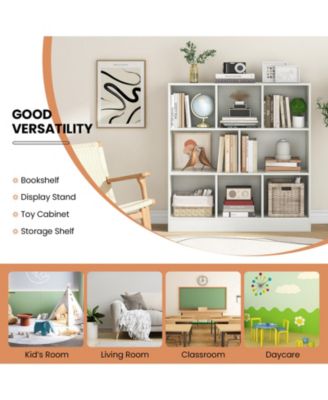 41 Inches 8-Cube Freestanding Bookcase for Kids