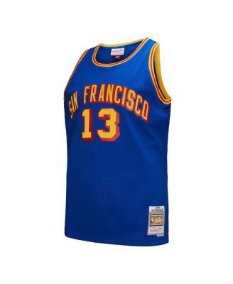 Men's Wilt Chamberlain Royal San Francisco Warriors Hardwood Classics 1963/64 Swingman Jersey