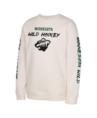Big Boys and Girls Cream Minnesota Wild Star Power Pullover Sweatshirt