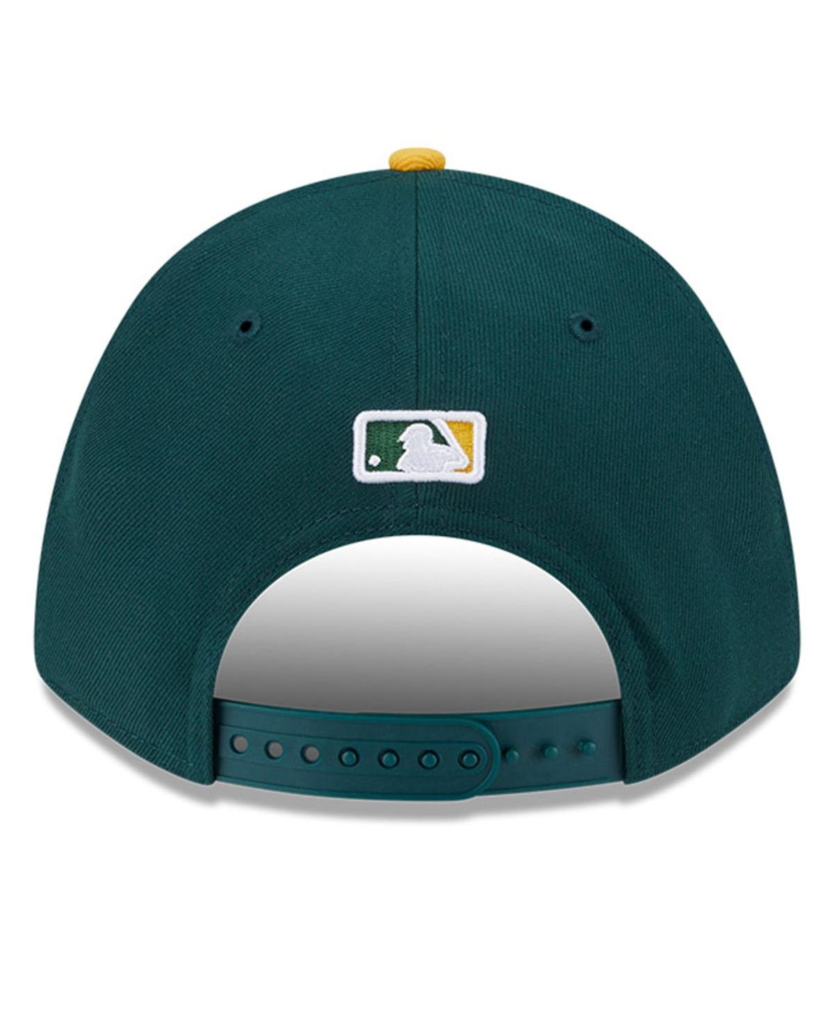 NEW ERA MEN'S GREEN/GOLD ATHLETICS PLAYER REPLICA 9FORTY ADJUSTABLE HAT 