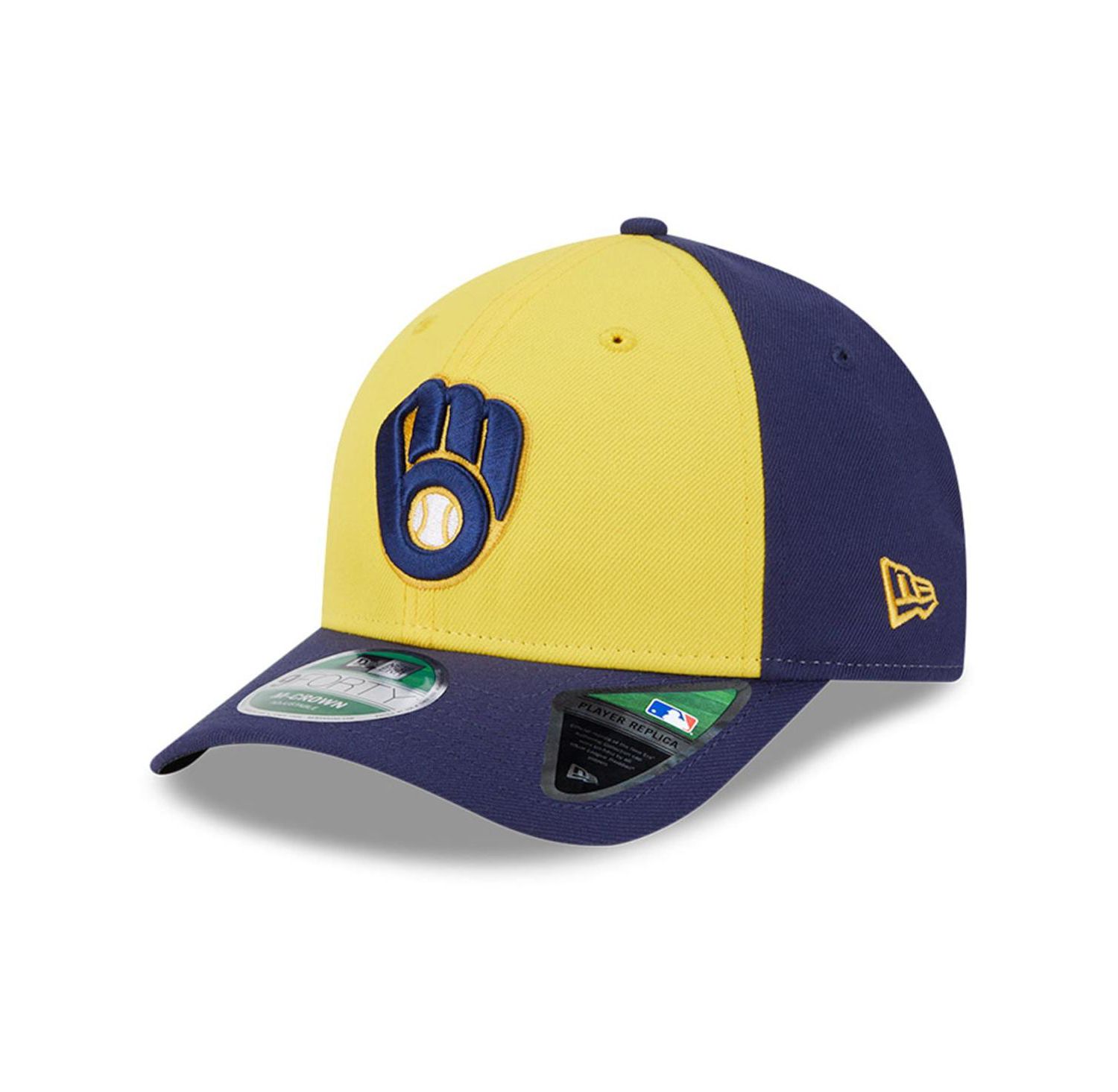 Men's Gold/Navy Milwaukee Brewers Player Replica 9Forty Adjustable Hat