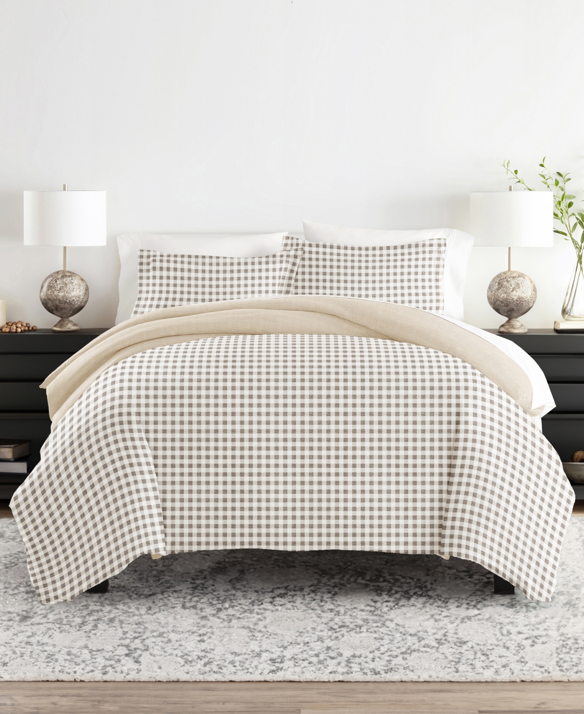 Ienjoy Home Timeless Pattern Reversible 3-pc. Duvet Cover Set, Full/queen