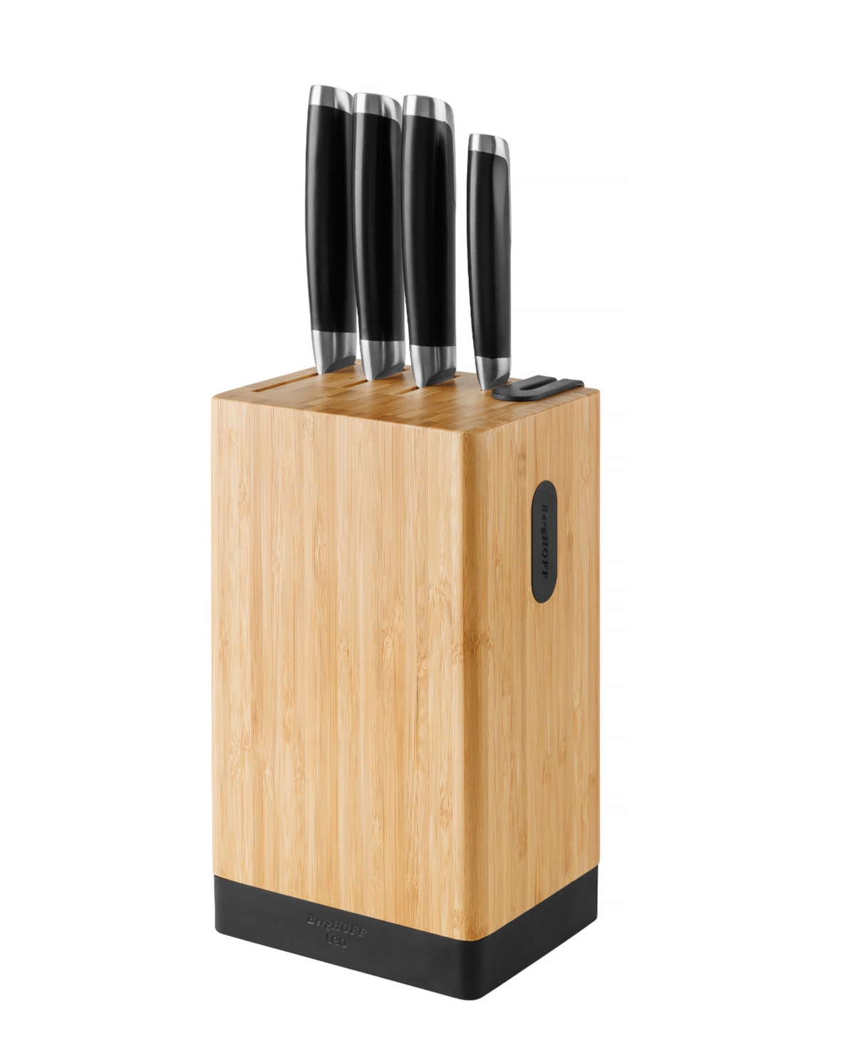 Berghoff Leo Graphite 5-piece Cutlery Block Set In Black