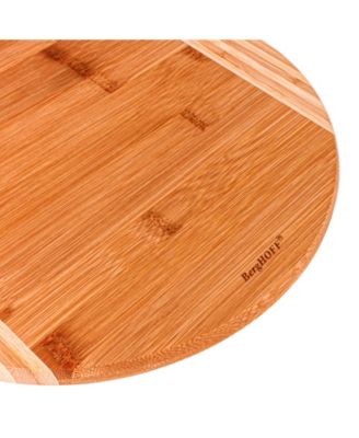 Bamboo Round Cutting Board, Striped
