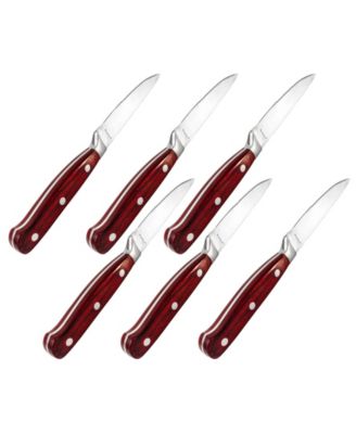 Pakka Wood 9-Piece Steak Carving Knife Set