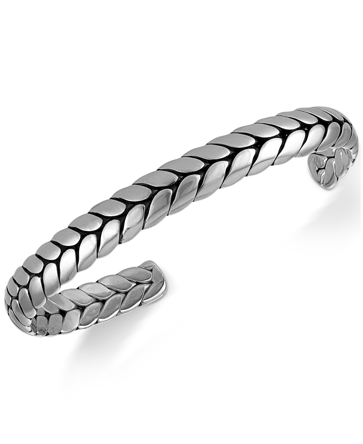 Cuff Bracelet in Stainless Steel - Steel