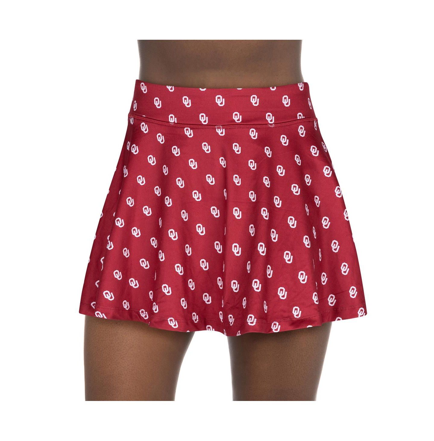 Женская юбка-шорты ZooZatz Crimson Oklahoma Sooners All-Over Print Flowy Skort — фото 1