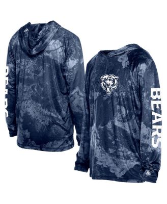 New Era - Men's Navy Chicago Bears RealTree Xtreme Camo Raglan Long Sleeve Hooded Top