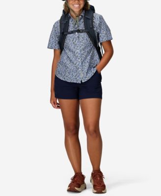 Women's Air Exchange Novelty Short Sleeve Camp Collar Shirt