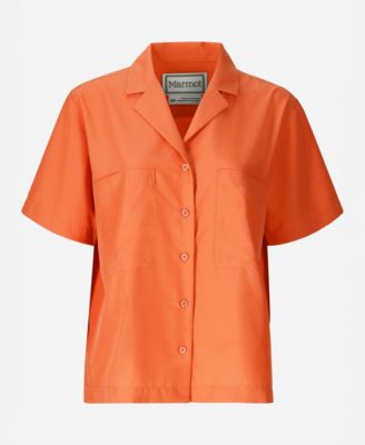 Women's Air Exchange UPF 40 Camp Short Sleeve Camp Collar Shirt