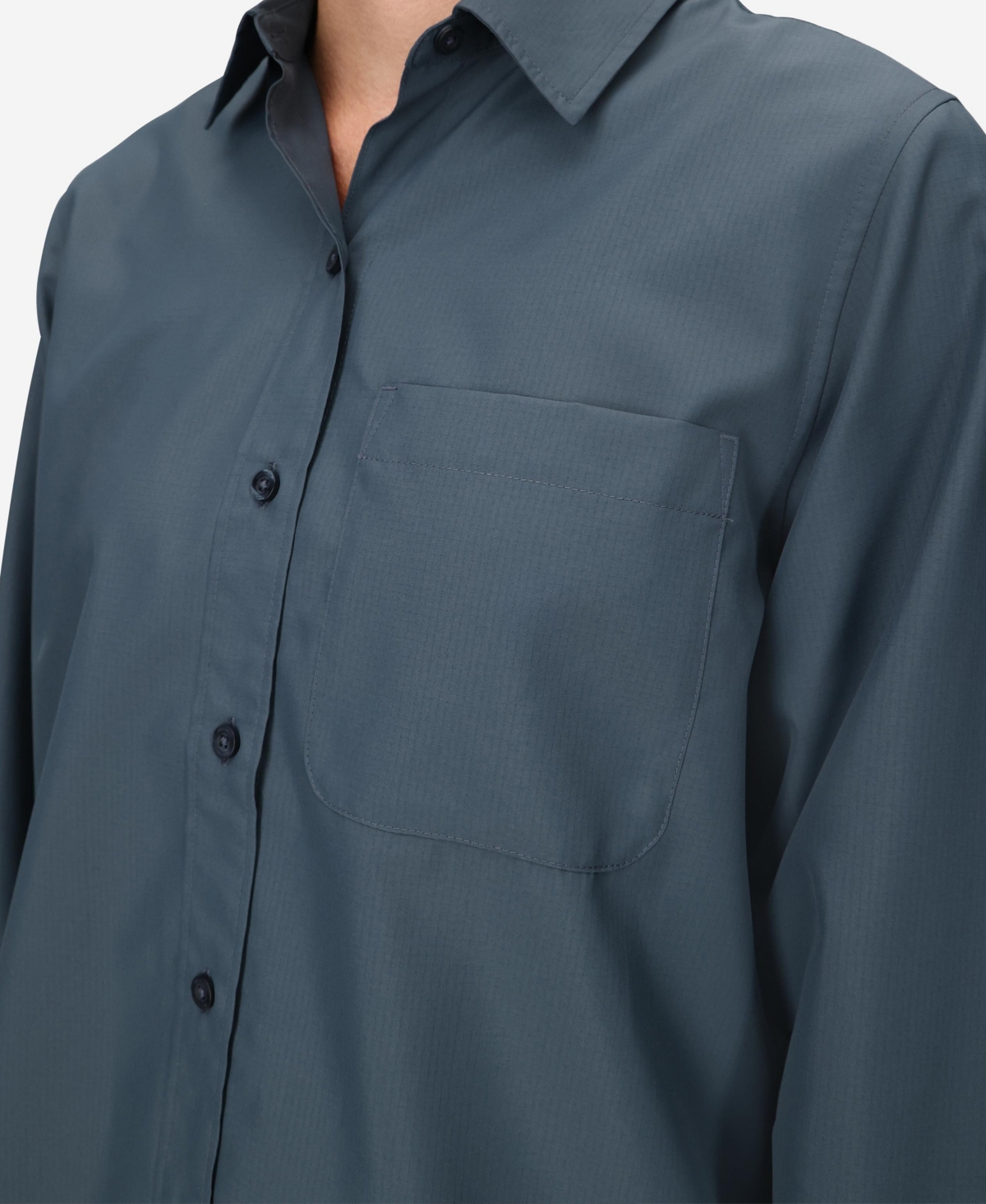 Marmot Women's Air Exchange Upf 40 Ls Classic Collar Shirt In Thunderhea