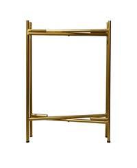 High Round Side Table – 2-Tier Design with Sturdy Iron Frame