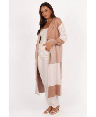 Women's Kingston Large Check Long Cardigan