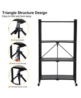 5-Tier Heavy-Duty Rust-Resistant Steel Wire Rack for Kitchen, Laundry, and Garage Storage Shelf