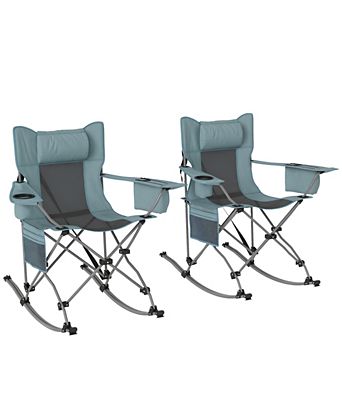 2-Pack Outdoor Folding Camp Chairs for Adults