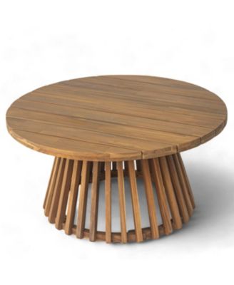 Streamdale Acacia Wood 3-Seater Daybed & Coffee Table Set