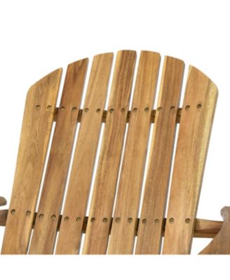 Streamdale Rustic Acacia Folding Adirondack Chair