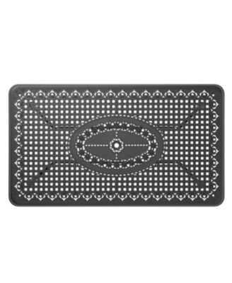 Streamdale 5-Pc Cast Aluminum Dining Set, 4 Swivel Chairs & Rectangular Table, Black Frame