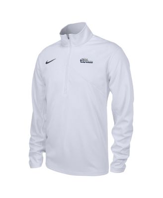 Nike - Men's White UConn Huskies Vault Training Performance Quarter-Zip Jacket