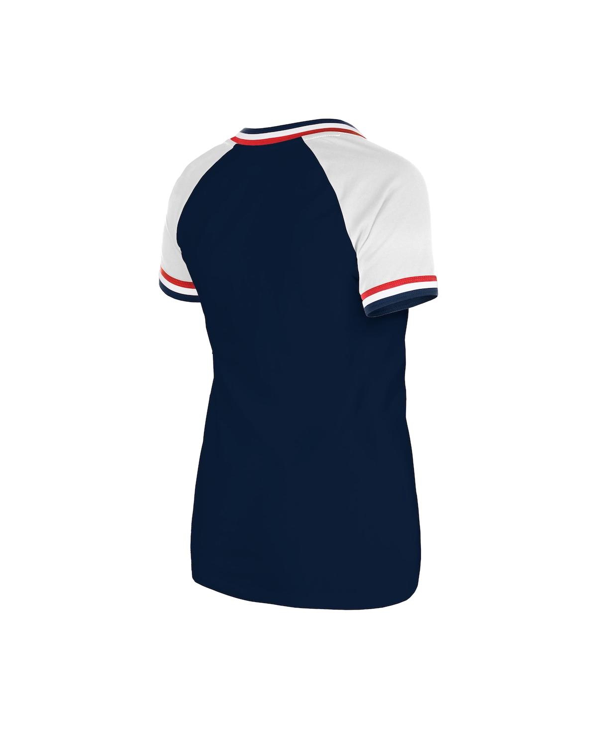 Shop New Era Women's Navy Minnesota Twins Gameday Raglan V-neck T-shirt