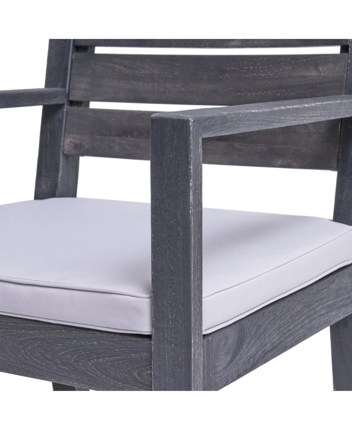 Streamdale Acacia 7-Piece Expandable Dining Set, Gray