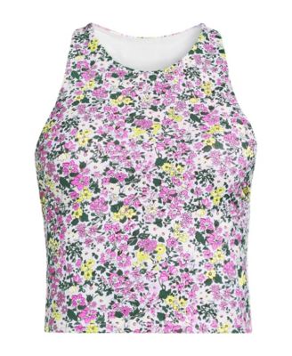 Plus Size High Neck Racerback Midkini Top