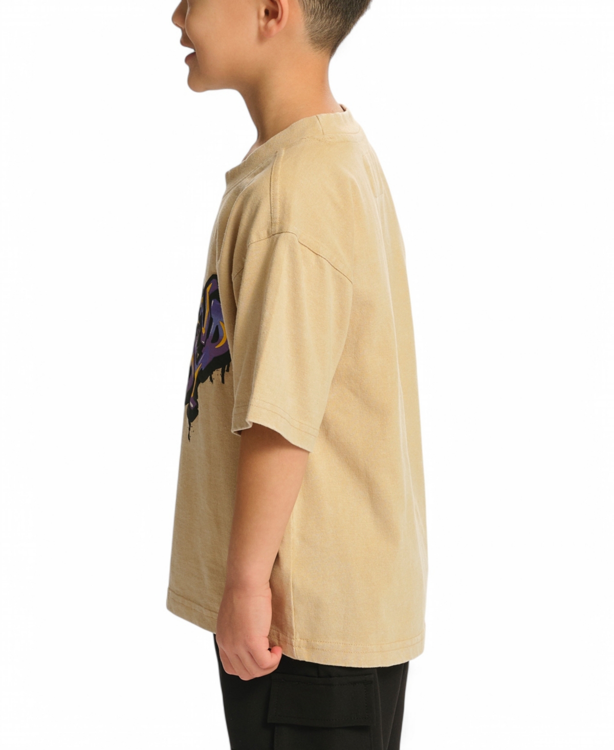 Sovereign Code Little And Big Boys Short Sleeve T-shirt In Irish Cream