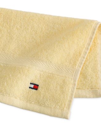 Tommy Hilfiger Home Modern American Solid Cotton Washcloth, 13" x 13"