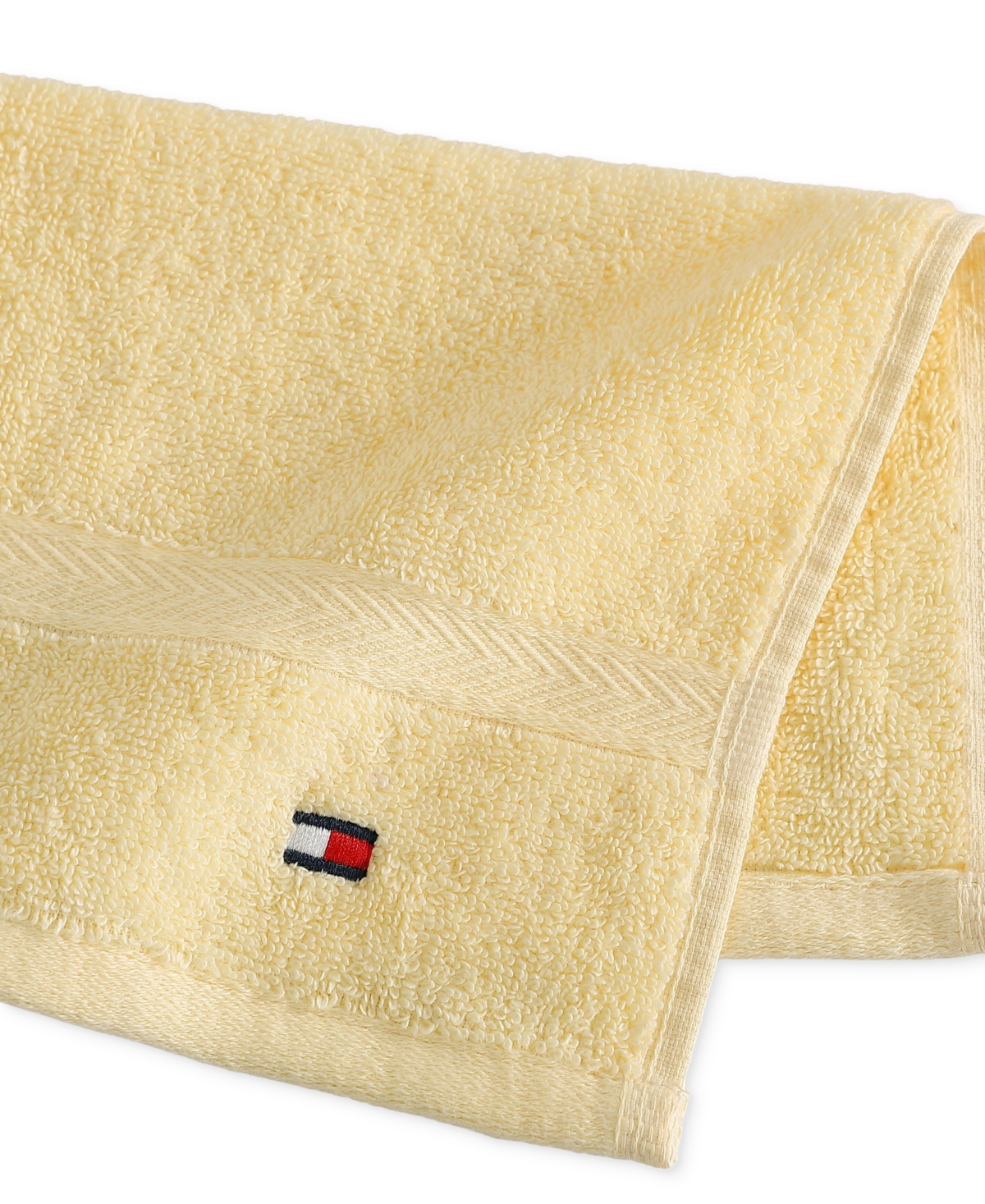 Tommy Hilfiger Home Modern American Solid Cotton Washcloth, 13" X 13"