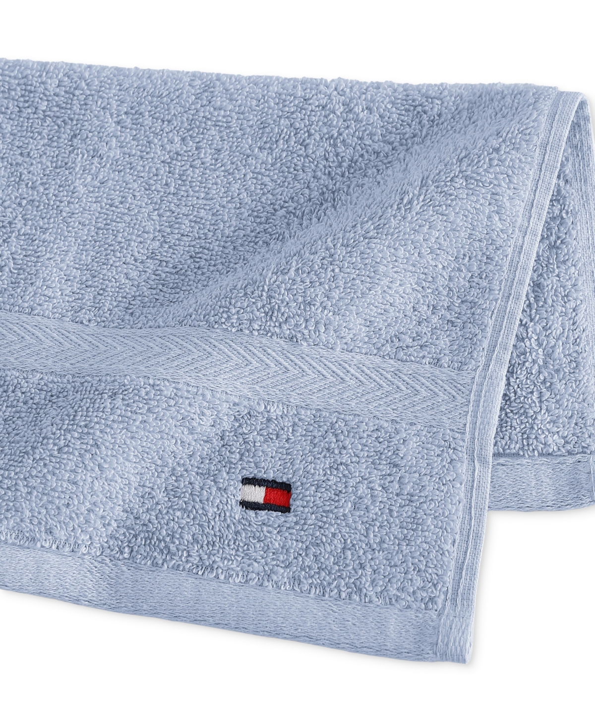 Tommy Hilfiger Home Modern American Solid Cotton Washcloth, 13" X 13"