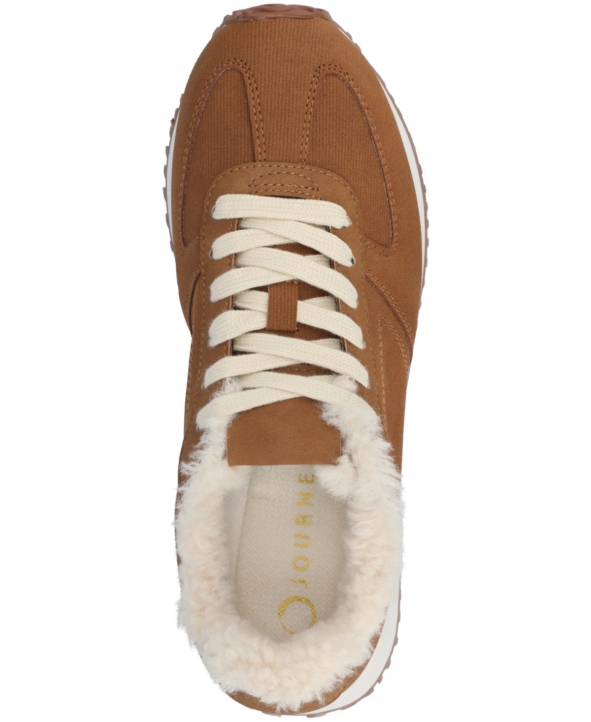 Journee Collection Women's Flow Casual Lace Up Sneakers In Brown