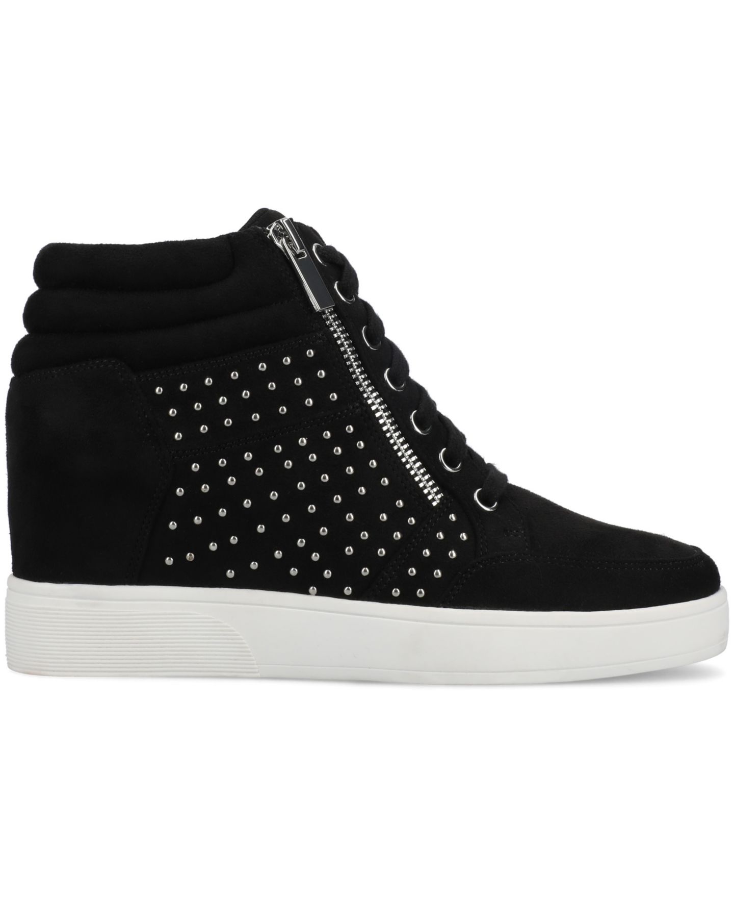 Женские кроссовки Journee Collection Clarity Wedge Lace Up, цвет: Чёрный — фото 2