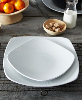 Colorscapes White-on-White Dune 4-Pc. Square Place Setting