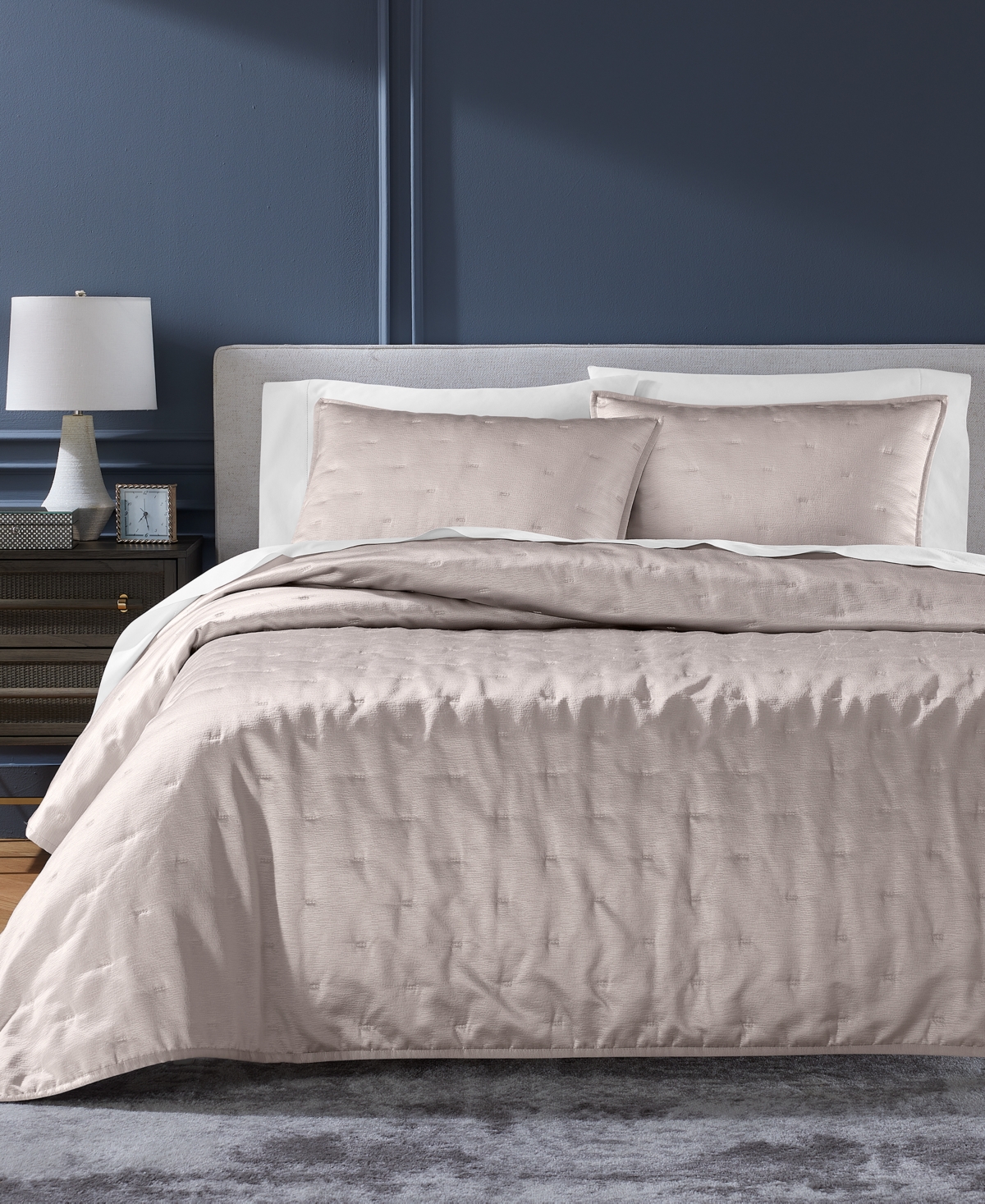 Shop Hotel Collection Glint 3-pc. Coverlet Set, King, Exclusively At Macy's In Blush