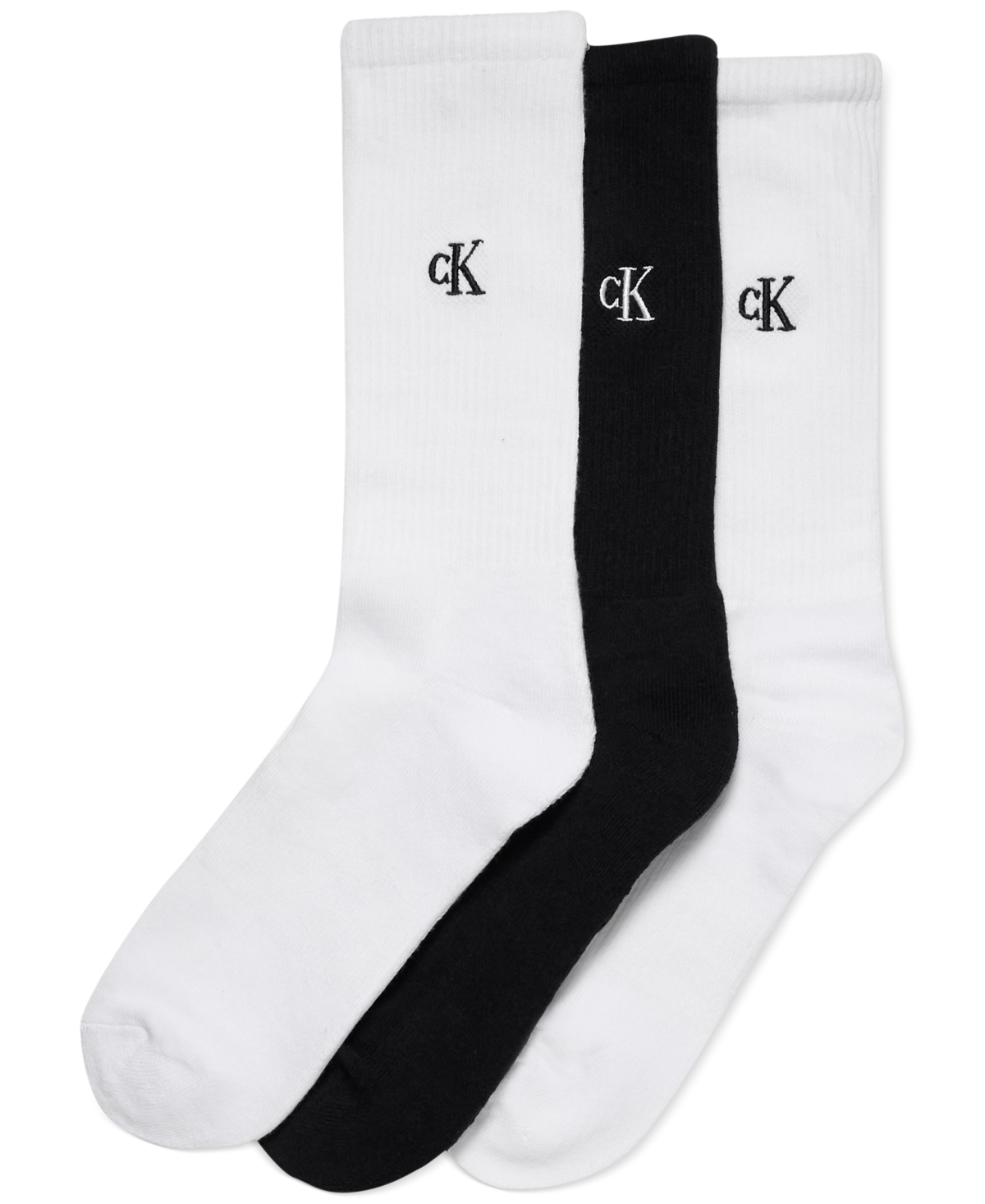 Calvin Klein Cushion Crew Socks, Pack Of 3