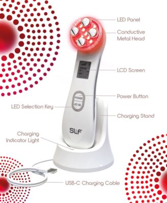 Radio Frequency Microcurrent Facial Device 5 Light Face Corrector, Multi Color Mode Red Light Therapy for Face Massager Tool 