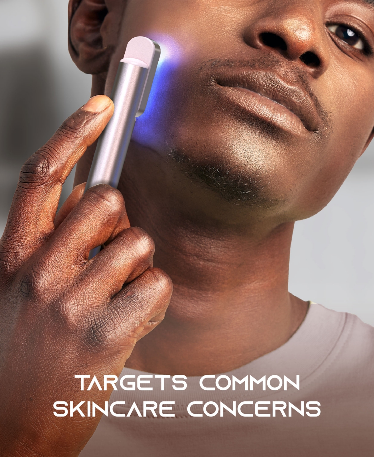 Tzumi Slf Led Light Therapy 4-in-1 Cordless Face And Neck Wand In White