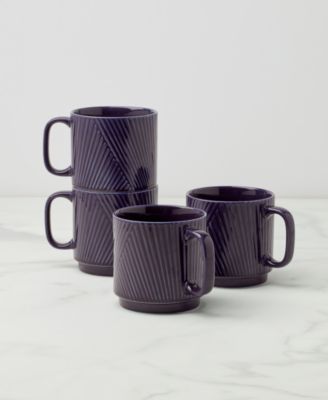 Modulus Textured Mugs, Set of 4