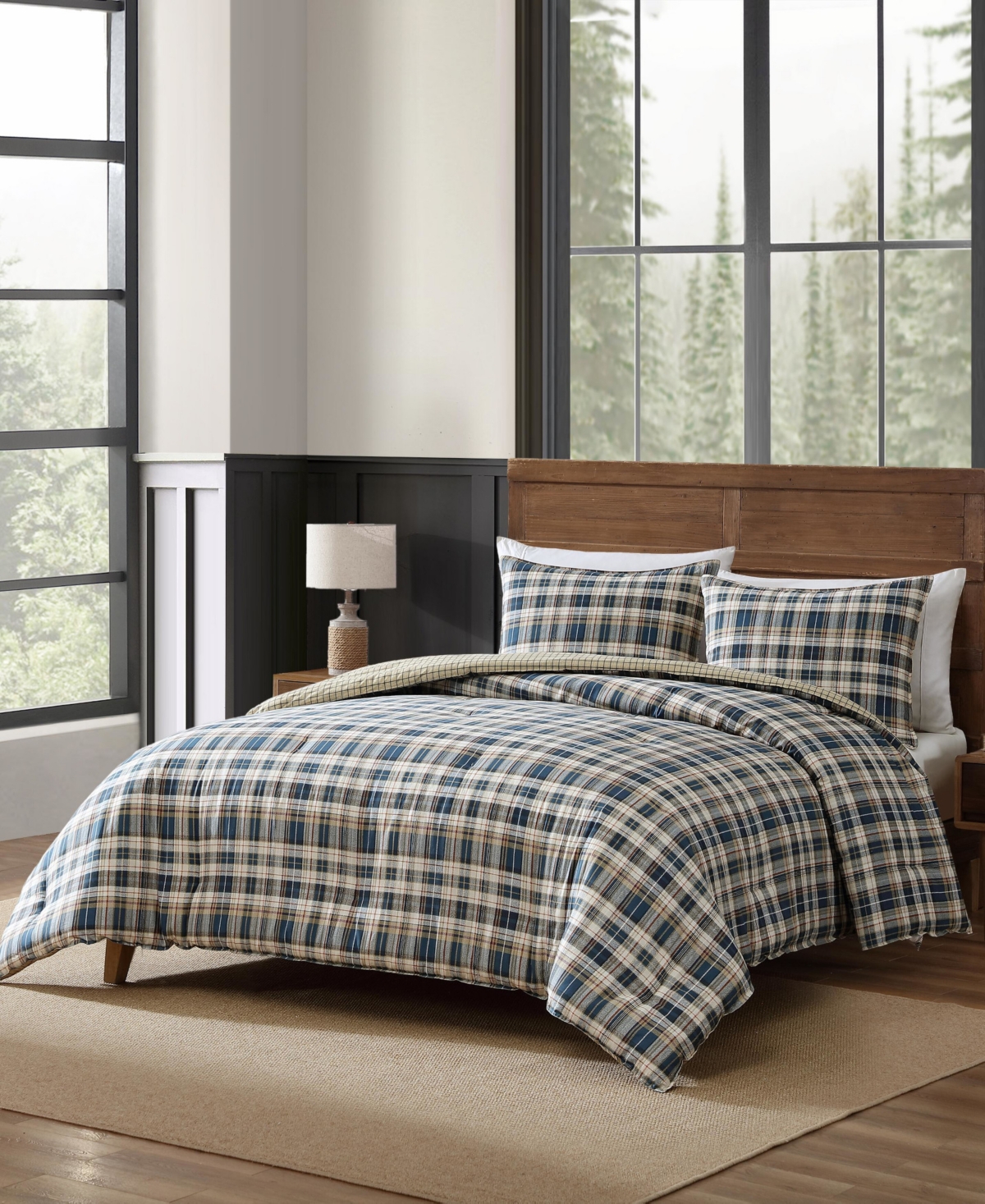 Eddie Bauer Port Gamble Dusted Indigo Comforter Set