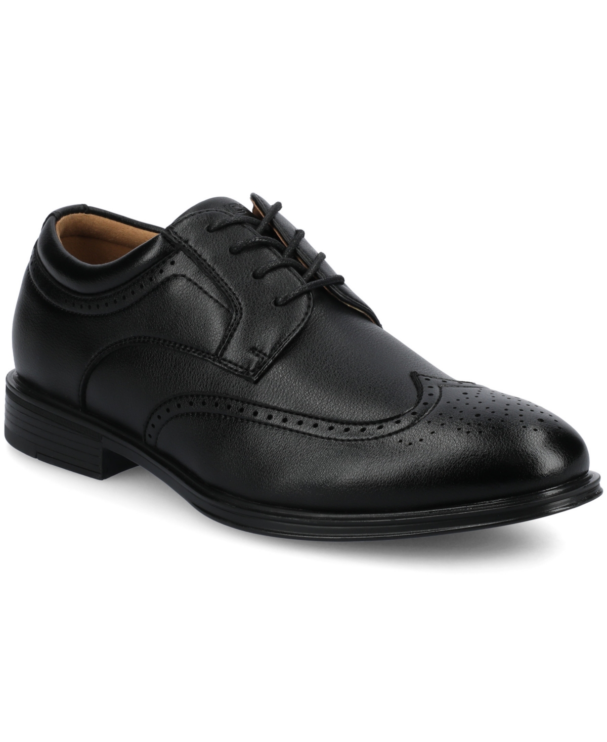 Vance Co. Men's Cormac Comfort Flexible Wingtip Oxford Dress Shoe In Black