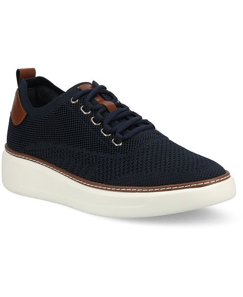 alfani Vance Co. Men's Norris Comfort Casual Knit Sneakers Men's Shoes