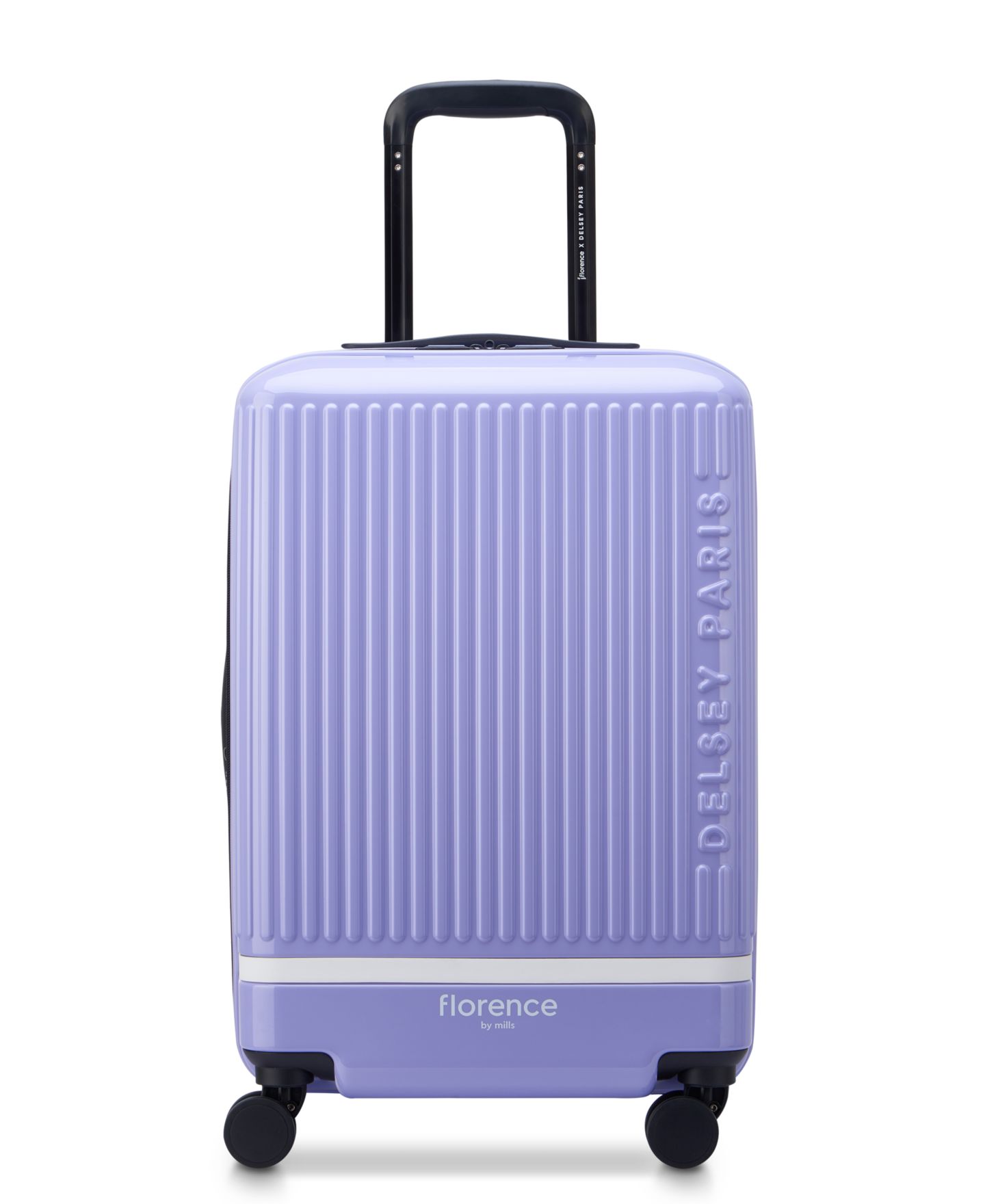 Чемодан florence by mills x Delsey Paris Spin Me Away Carry-on Spinner, цвет: Лавандовый — фото 1