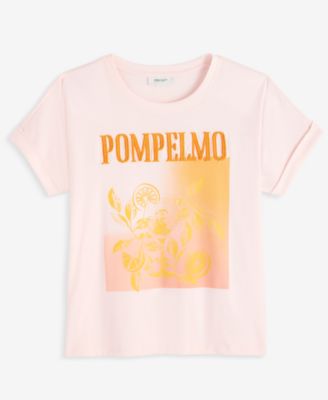 Women's Cuffed Dolman-Sleeve Pompelmo T-Shirt, Exclusively at Macy's