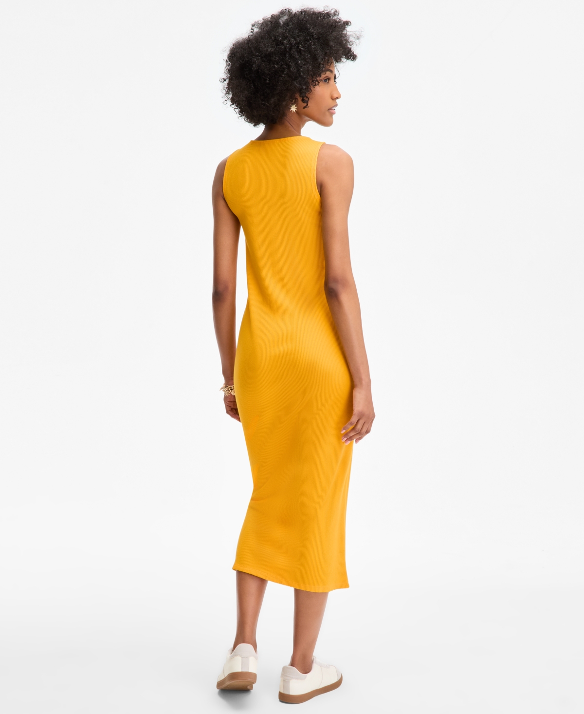 On 34th Women's Rib-knit Button Down Midi Dress, Exclusively At Macy's