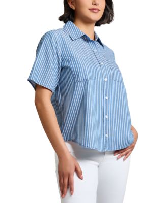 Women's Cotton Double-Patch-Pocket Shirt