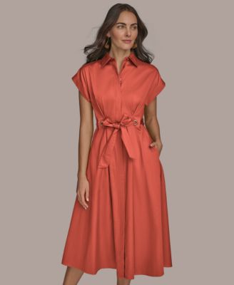 Donna Karan New York Women's Cotton Shirt Dress